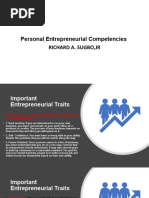 Personal Entrepreneurial Competencies