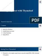 Spring Boot With Thymeleaf