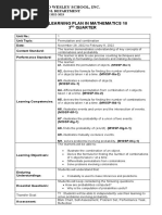 Mathematics 10 3rd Quarter Learning Plan