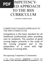 Competency-Based Approach To The BSN Curriculum