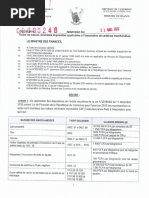 DECISION 0248 MINFI DGD DU 22 MARS 2022 Fixant Les Valeurs Minimales Imposables Applicables À L'importation de Certaines Marchandises