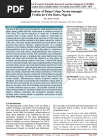 An Evaluation of Drug Crime Nexus Amongst Youths in Yobe State, Nigeria