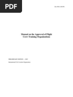 9841 - Manual On The Approval of Flight Crew Training Organizations - Preliminary - Ed