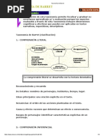 Taxonomía de Barret