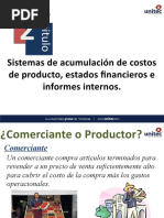 Presentación No. 2 Sistemas de Acumulación de Costos de Producto