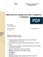 Proteínas, HDC y Lípidos. Fisiología