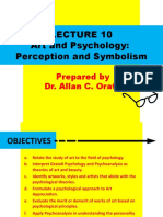 LECTURE #10 Art and Psychology Perception and Relativism