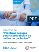 Directiva de Prácticas Seguras para La Prevención de Caidas de Pacientes