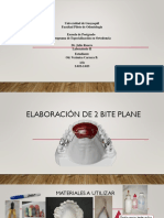 Elaboración de Bite Plane y Acetatos