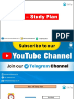 Self - Study Plan