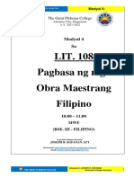 FINALS - LIT 108 Pagbasa NG Mga Obra Maestrang Filipino