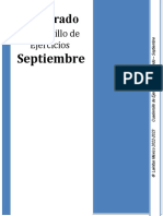 5to Grado - Cuadernillo de Ejercicios Septiembre (2022-2023)