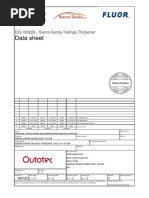 Data Sheet: DQ-180229 - Sierra Gorda Tailings Thickener