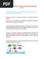 Operadores Logísticos Que Actúan en El Perú y Los Servicios Que Ofrecen Completo