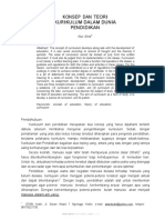 Konsep Dan Teori Kurikulum Dalam Dunia Pendidikan