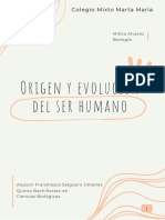 Origen y Evolución Del Ser Humano