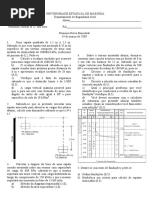 Prova 1A - Fundações 2009