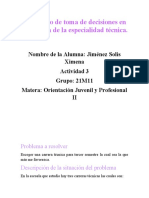 El Proceso de Toma de Decisiones en La Elección de La Especialidad Técnica