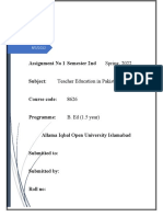 8626 Assignment No 1