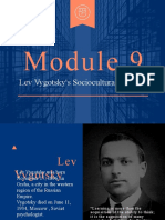 Module 9 - Lev Vygotsky's Sociocultural Theory