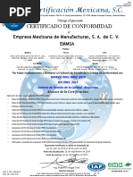 Certificado - PVC Y CPVC C.40