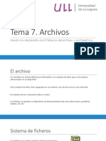 Tema 7. Archivos