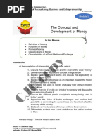 Module 1-The Concept and Development of Money