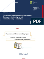 Sesión 4 TEO - Empatía y Rapport, Encuadre