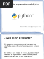 Curso Aprender Programacion Usando Python