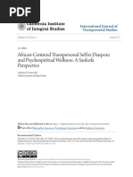 African-Centered Transpersonal Self in Diaspora and Psychospiritu