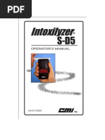 Intoxilyzer S-D5 Manual