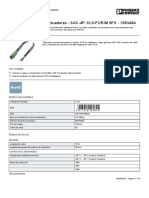 Cable para Sensores/actuadores - SAC-4P-10,0-PUR/M 8FS - 1683484