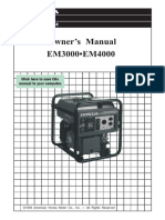 Owner's Manual EM3000 - EM4000: ©1994 American Honda Motor Co., Inc. - All Rights Reserved