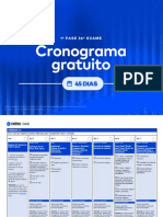 Cronograma de Estudos para A OAB de 45 Dias