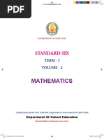 Namma Kalvi 6th Maths Textbook Term 1 English Medium