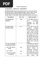 Virtual Communication Worksheet