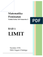 Bahan Ajar (Limit Fungsi Trigonometri Di Suatu Titik)