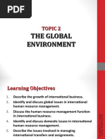 Topic 2 The Global Environment