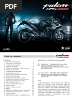 (TM) Bajaj Manual de Propietario Bajaj Pulsar Rs 200 2021