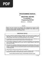 Mazak EIA - Programming Manula For Mazatrol Matrix