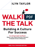 Walking The Talk Building A Culture For Success (Revised Ed.)