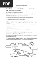 SECUENCIA DIDÁCTICA Cs. Nat Ciclo Hidro