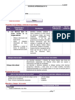 Sesiones de Aprendizaje Agosto - 2°-2022