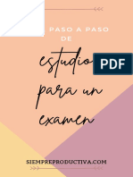 Mi Método de Estudio para Un Examen