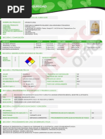 Hoja Seguridad Desinfectante Floral