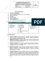 Traslado de Personal Con Camioneta en Mina y Superficie