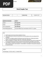 Stock Coupler Test