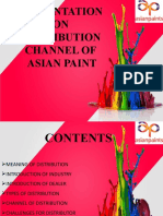 Distribution Channel of Asian Paints