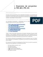 6.2 Evaluación Financiera de Proyectos - Obligatoria