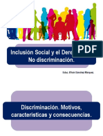 Inclusión Social y El Derecho A La No Discriminación